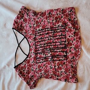 Wet Seal Flower Crop Top